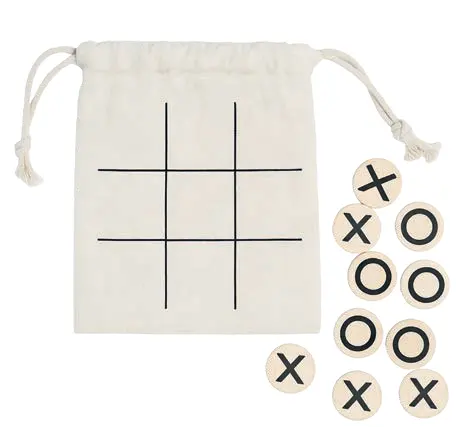Wooden tic-tac-toe game
