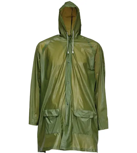 Embossed PVC raincoat