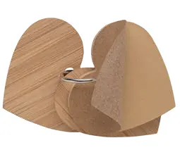 Heart-shaped sticky notes (80 pages) with