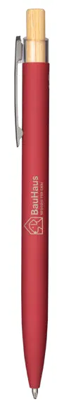 Recycled rubberized aluminum click pen