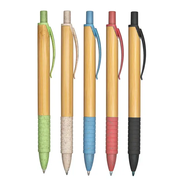 Bamboo retractable pen