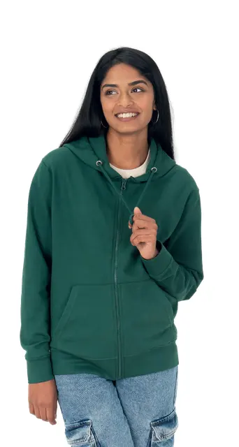Regenerated zip-up hoodie