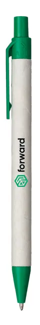 Retractable pen made from recycled milk carton paper
