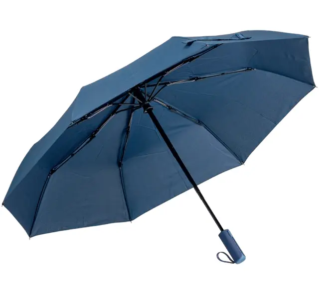 Automatic opening folding umbrella in 190T pongee polyester, with matching case