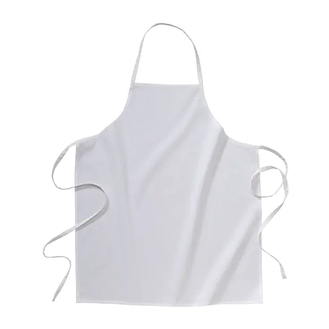 Long kitchen apron in 180 g/m² cotton