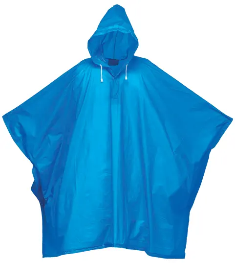 Waterproof poncho in PVC
