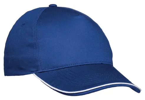 160 g/m² cotton, 5-panel baseball cap