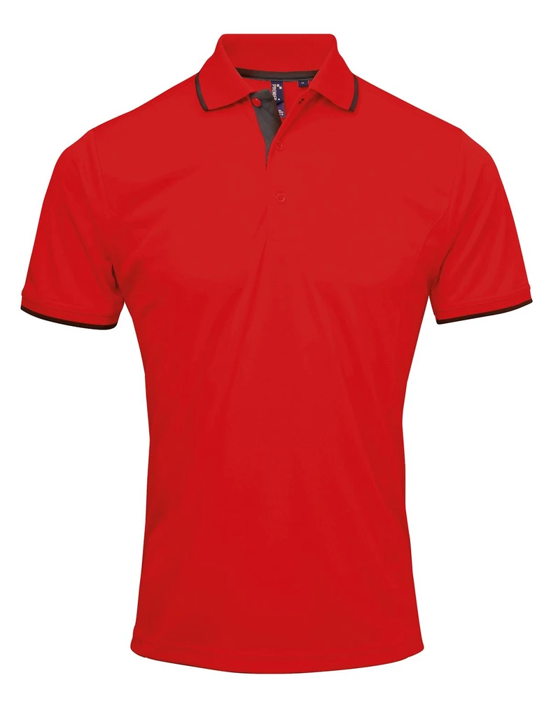 PR618 · Men's Contrast Coolchecker® Polo