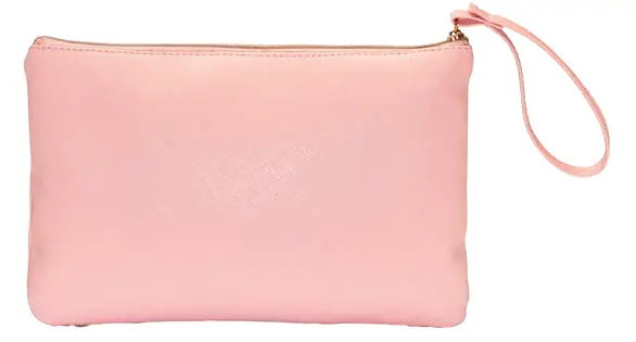 Fine-grain saffiano PU clutch bag