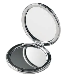 Round double mirror in PU
