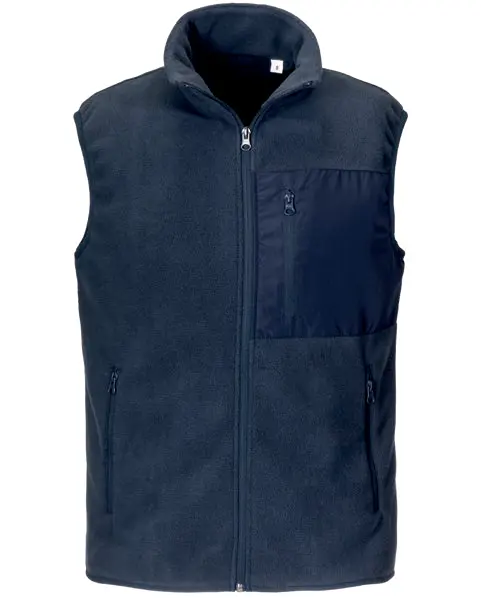 Regenerated polar vest Unisex microfleece vest made of 100% regenerated polyester, 240 g/m²