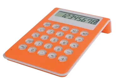 Eight-digit ABS desktop calculator