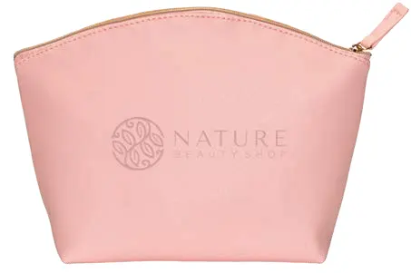 Large beauty case in fine-grain saffiano PU