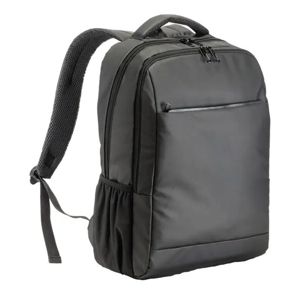 Laptop backpack (15”) in 600D polyester with water-resistant PU coating