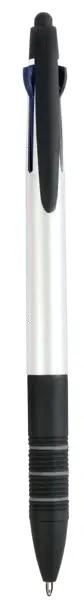 Plastic retractable pen with 3 refills