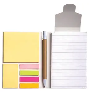 Notebook with rainbow cover and paper closure