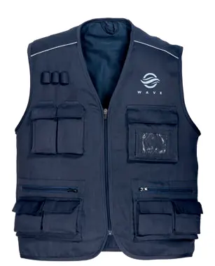 Vest in cotton and polyester 180 g/m²