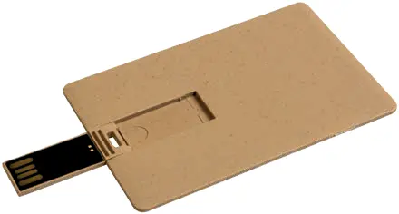 8 GB USB card-shaped made of wheat straw and PP